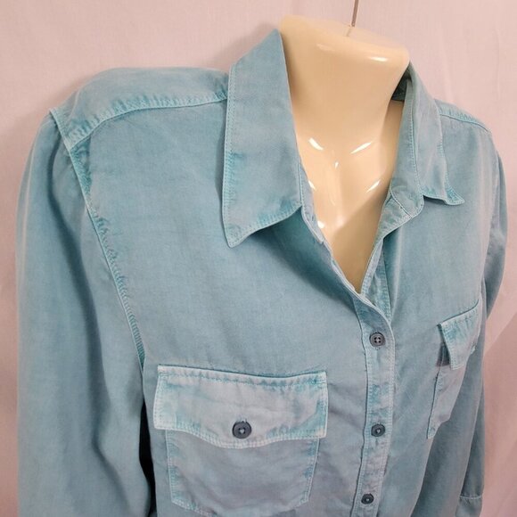 Chico's Light Blue Button Down Shirt - Picture 6 of 10